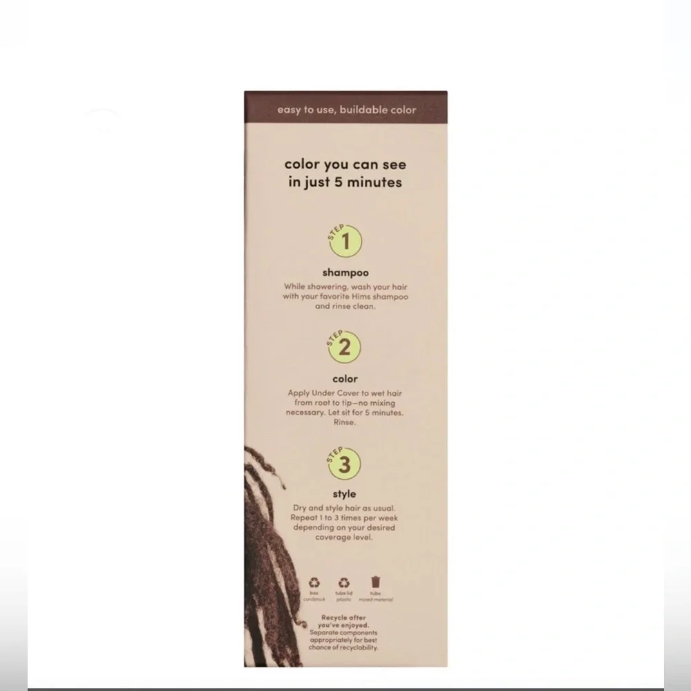 Hims 2pack medium brown Hair Color and conditioner for men 5 fl oz brand new